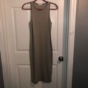 Lush Striped Bodycon Dress